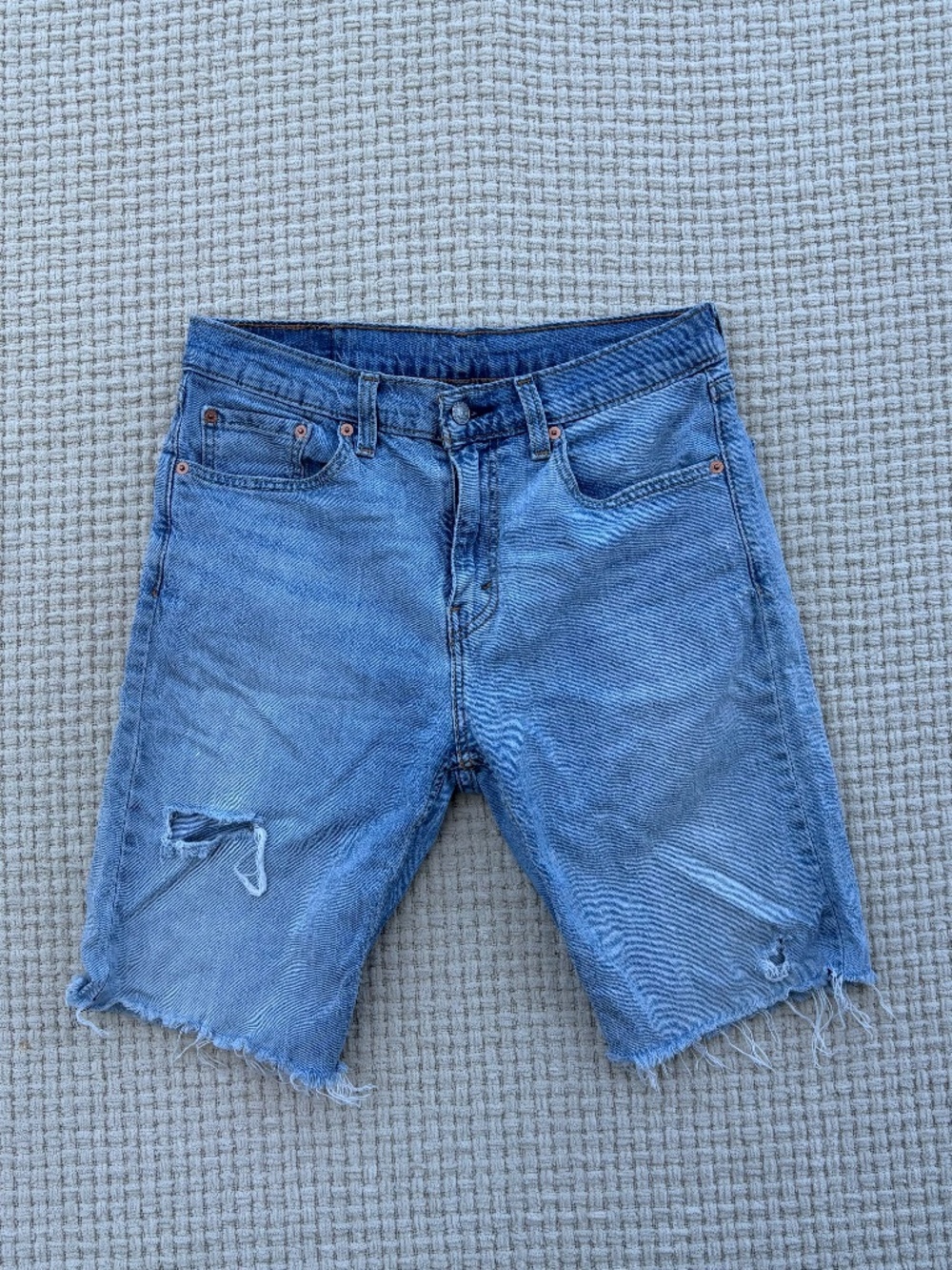 Levis 511 Mens Skater Jean Distressed Shorts (31in)